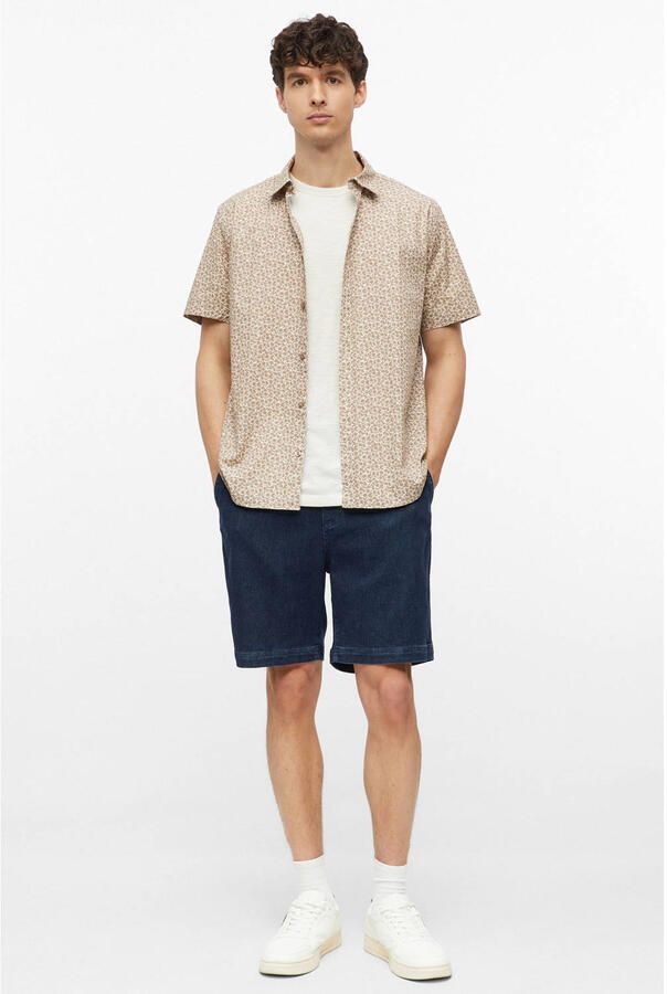 S.Oliver regular fit overhemd met print beige - Foto 2