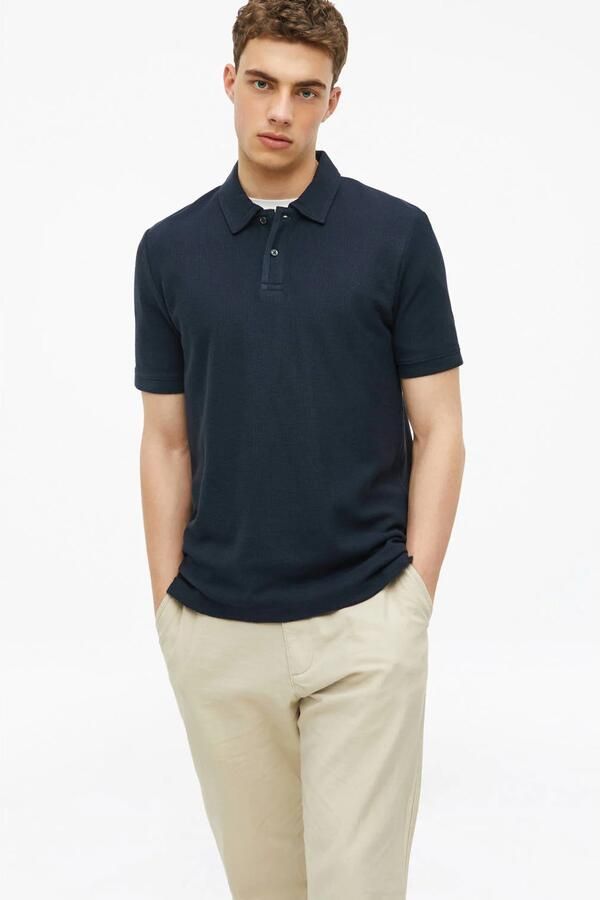 S.Oliver regular fit polo blauwzwart - Foto 2