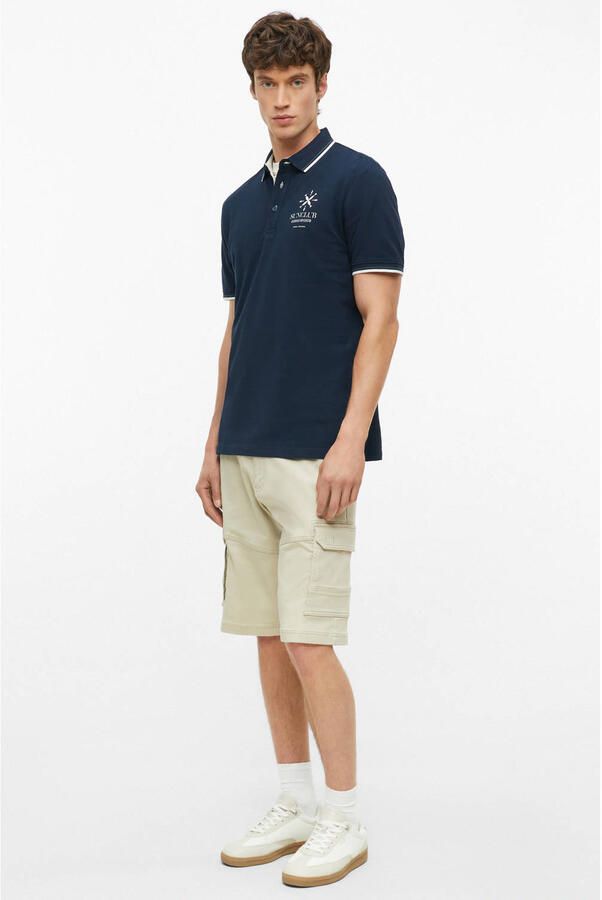 S.Oliver regular fit polo blauwzwart - Foto 2