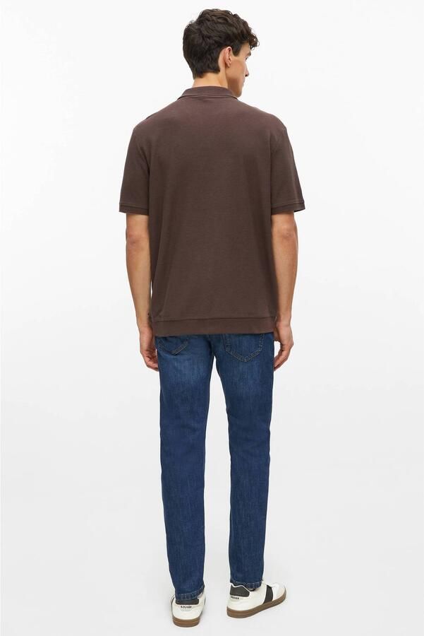 S.Oliver regular fit polo donkerbruin - Foto 2