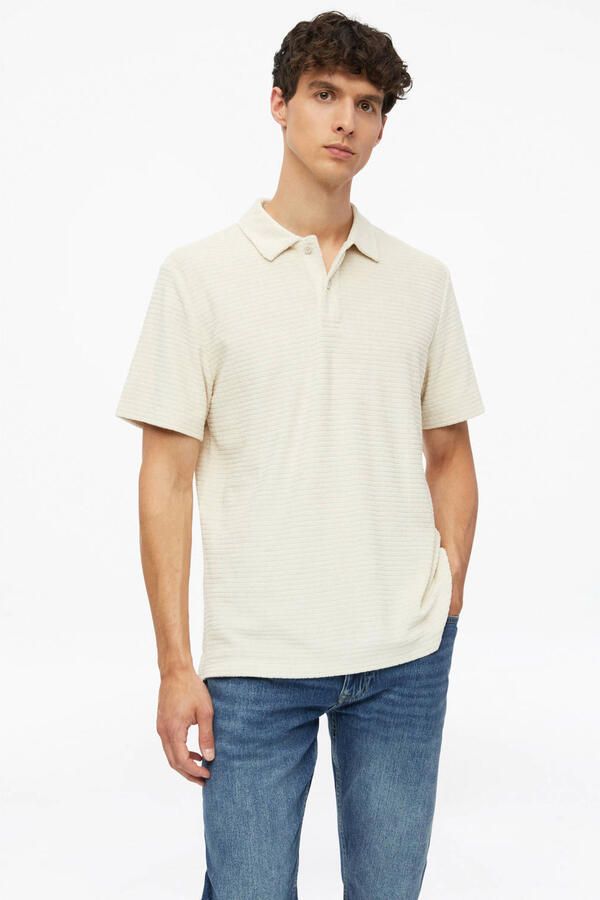S.Oliver regular fit polo ecru