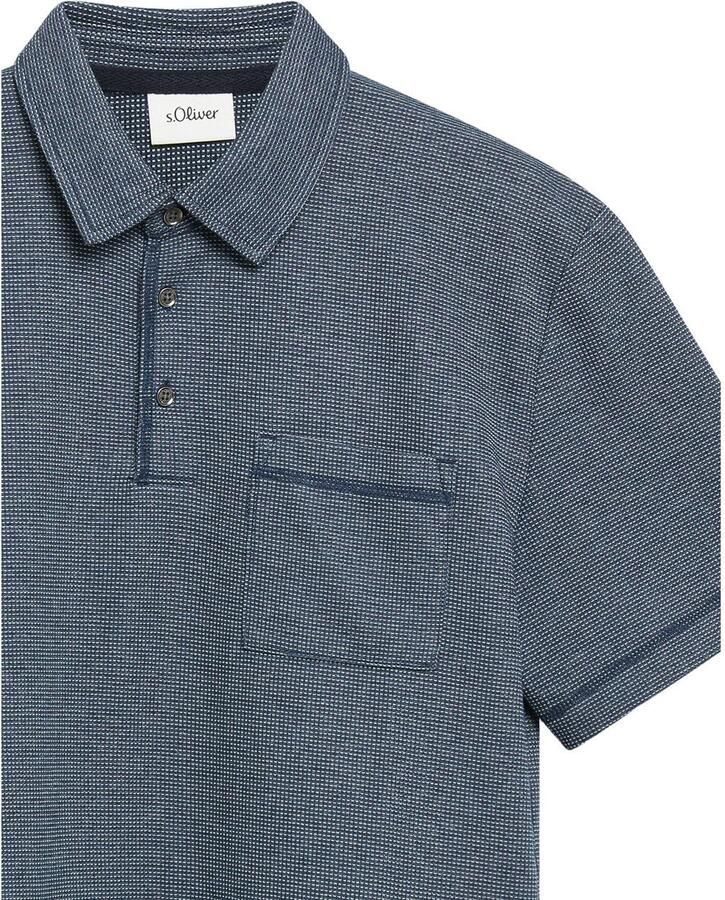 S.Oliver regular fit polo marineblauw