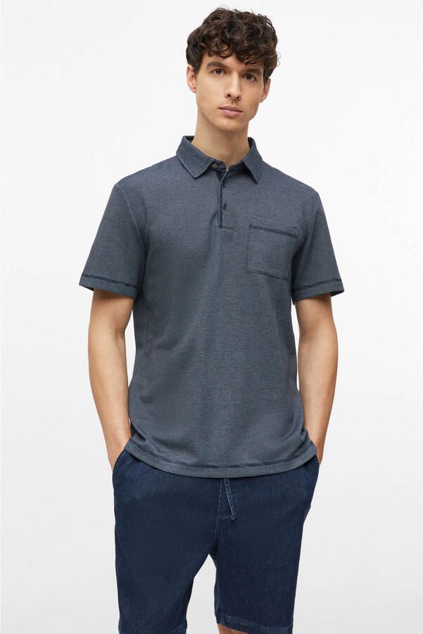 S.Oliver regular fit polo marineblauw