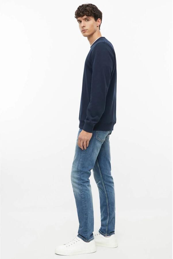 S.Oliver regular fit sweater blauwzwart - Foto 2