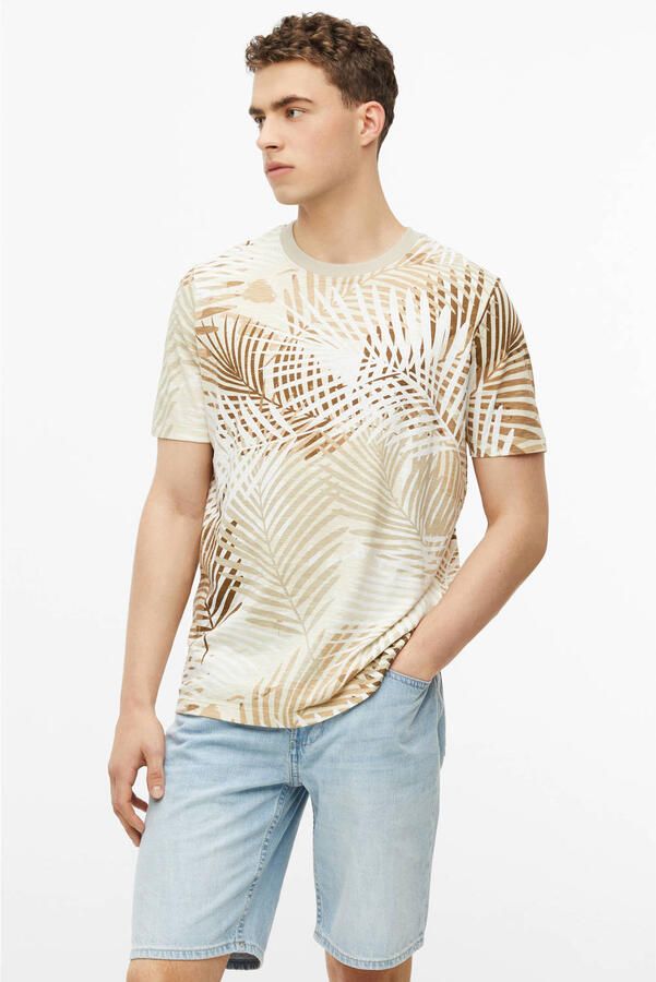 S.Oliver regular fit T-shirt beige
