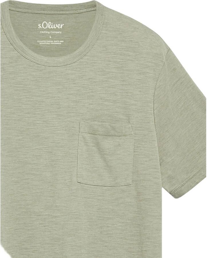 S.Oliver regular fit T-shirt kaki - Foto 2