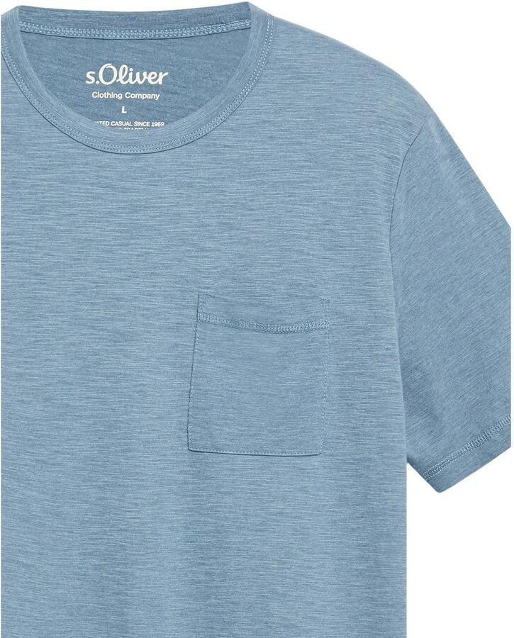 S.Oliver regular fit T-shirt lichtblauw - Foto 2