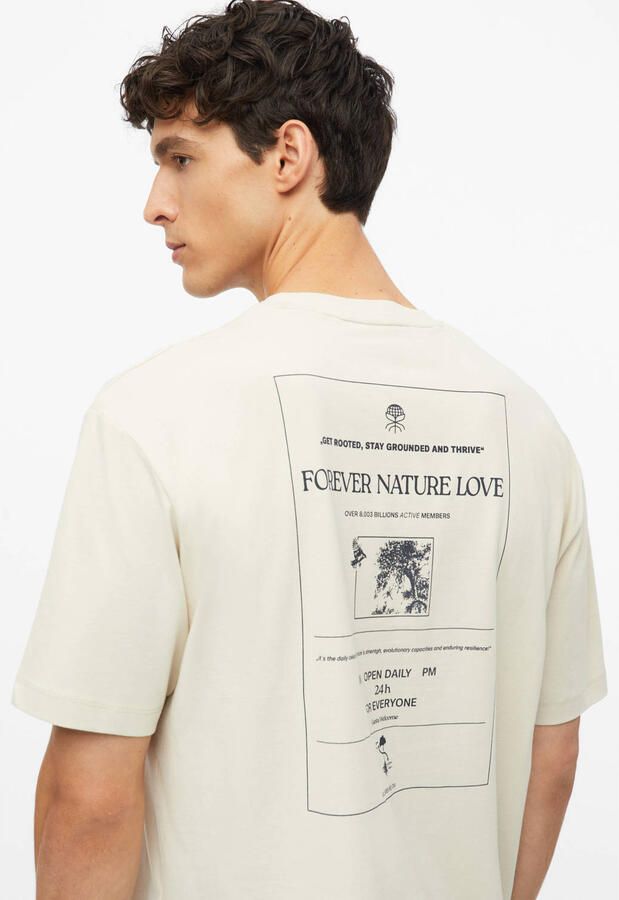 S.Oliver regular fit T-shirt met backprint ecru - Foto 2
