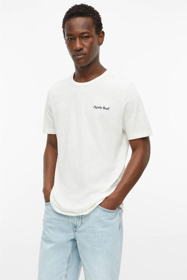 S.Oliver regular fit T-shirt met print ecru