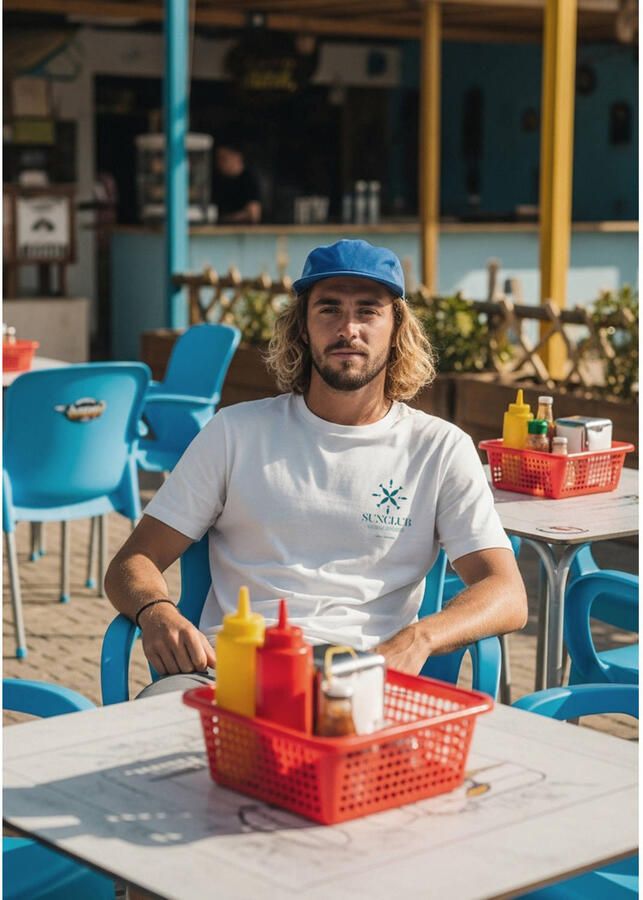 S.Oliver regular fit T-shirt met print wit - Foto 2