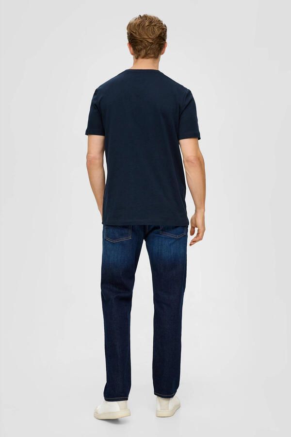 S.Oliver regular fit T-shirt met printopdruk blauw zwart - Foto 2