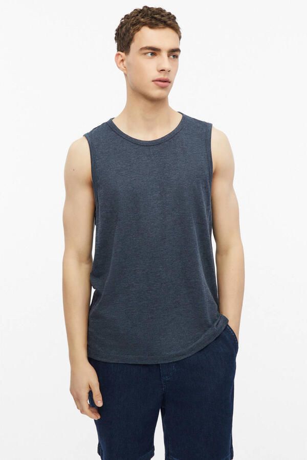 S.Oliver regular fit tanktop donkerblauw