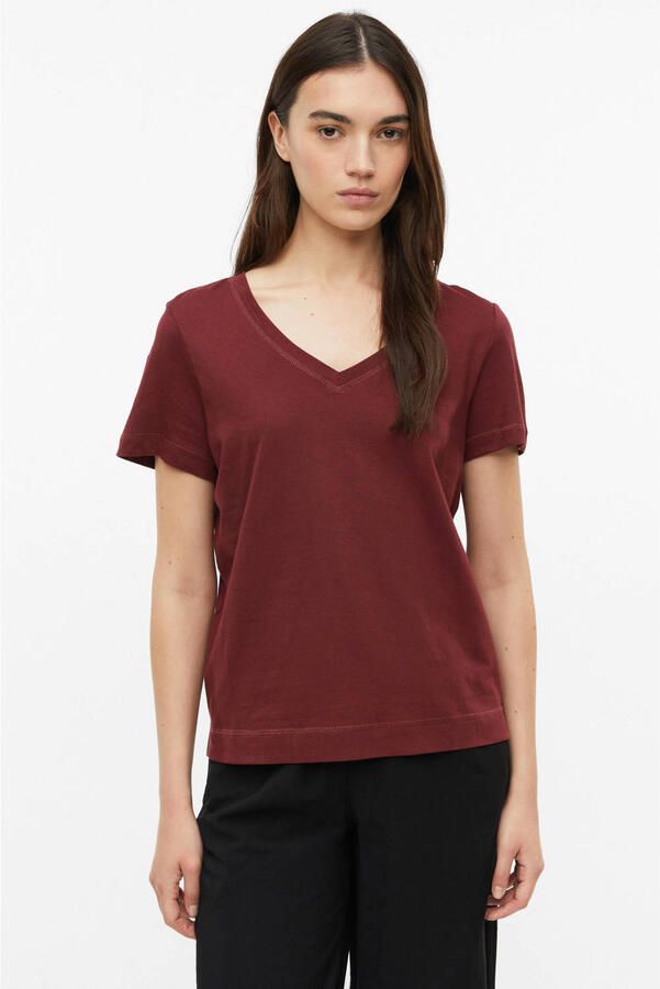 S.Oliver regular fit top donkerrood