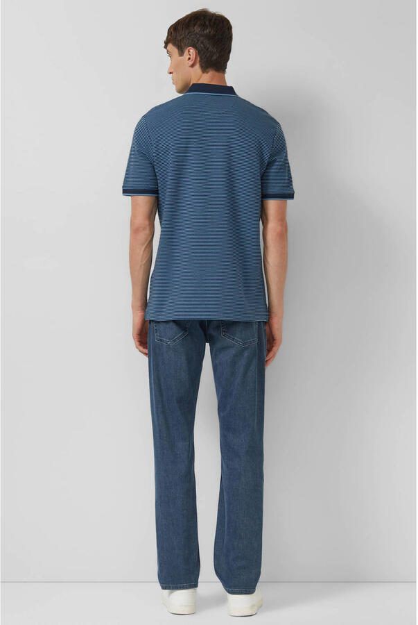 S.Oliver regular gestreepte polo blauw - Foto 2