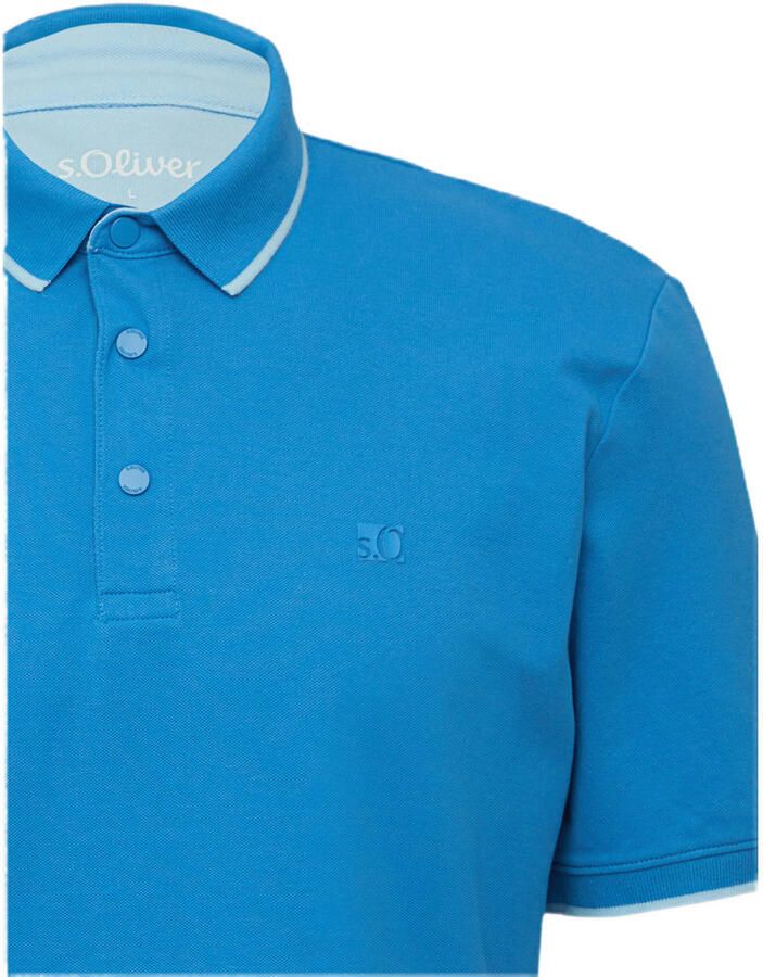 S.Oliver Poloshirt met contrastdetails