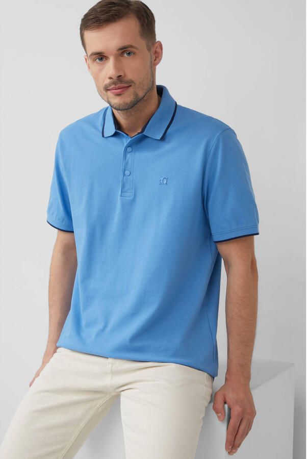 S.Oliver RED LABEL Regular fit poloshirt van katoenmix - Foto 2