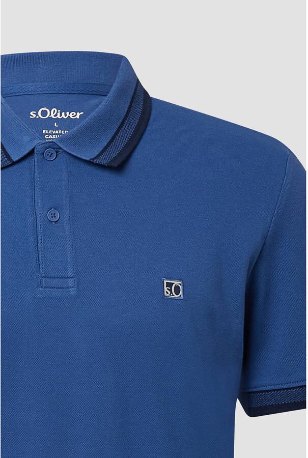 S.Oliver Poloshirt met geborduurd logo - Foto 2