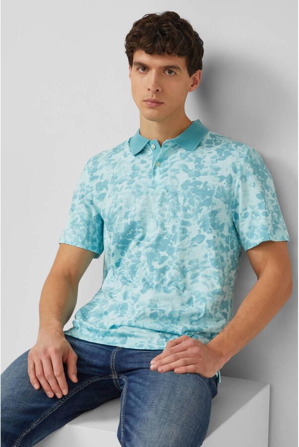 S.Oliver regular polo blauw - Foto 2