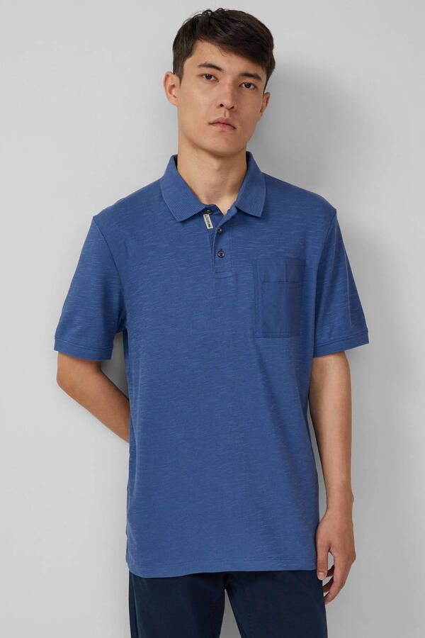 S.Oliver regular polo blauw - Foto 2
