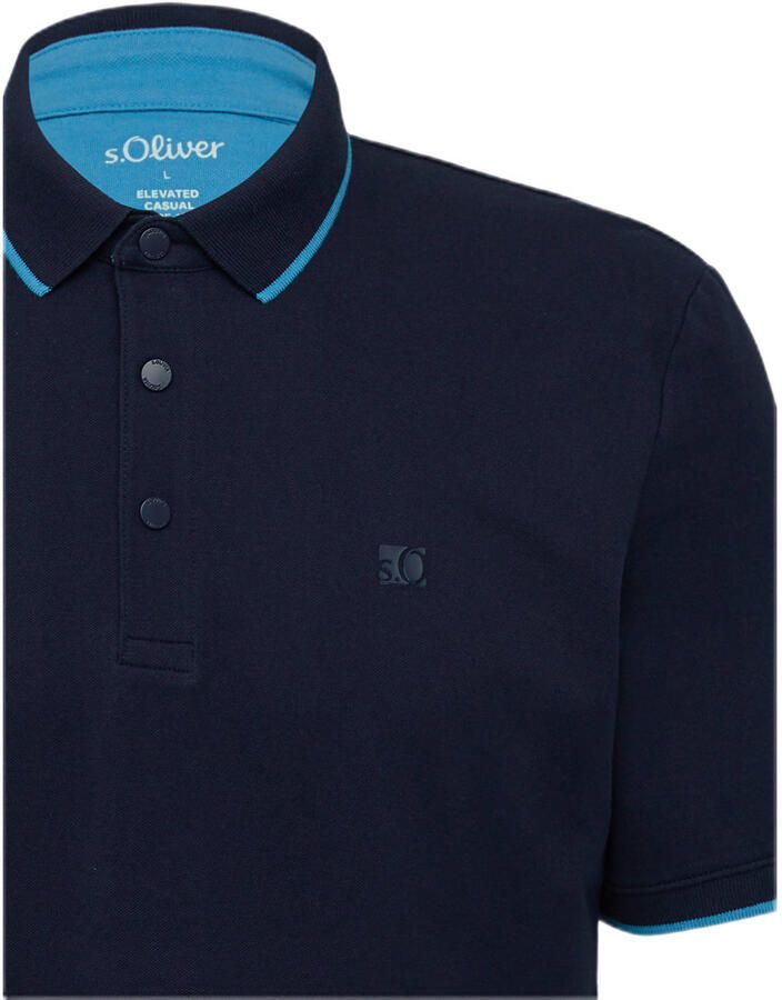 S.Oliver RED LABEL Regular fit poloshirt van katoenmix