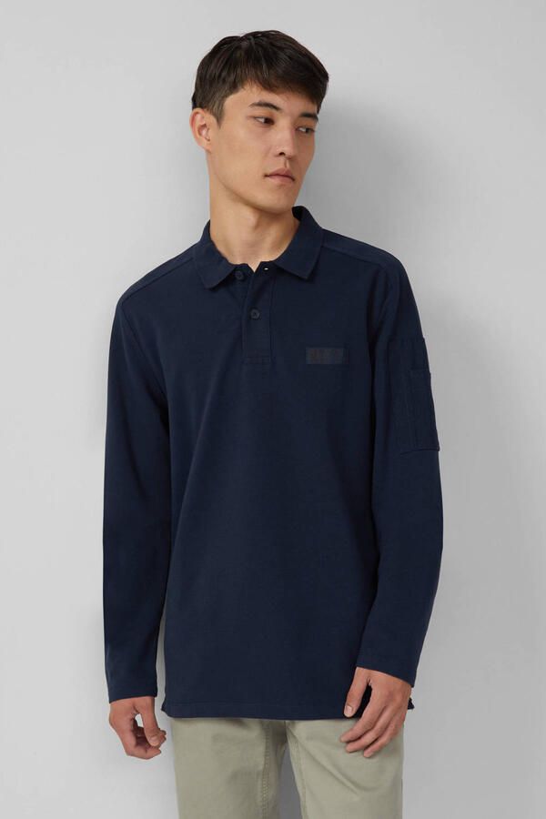 S.Oliver Poloshirt met lange mouwen met geborduurd logo - Foto 3
