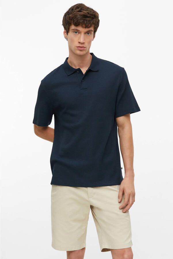 S.Oliver regular polo donkerblauw