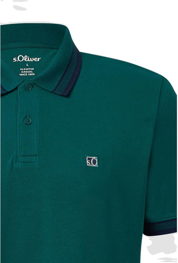 S.Oliver Poloshirt met geborduurd logo - Foto 3