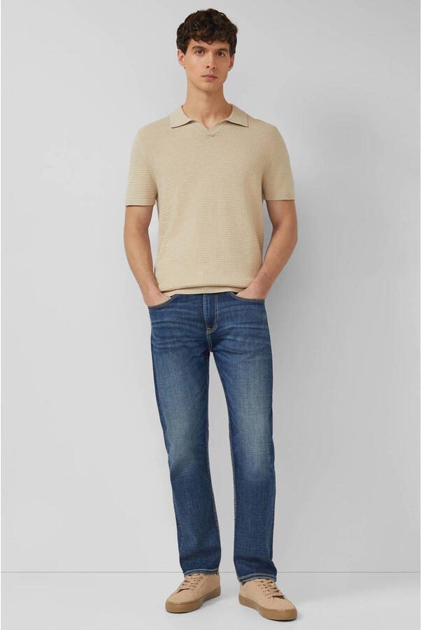 S.Oliver regular polo gebreid beige - Foto 3