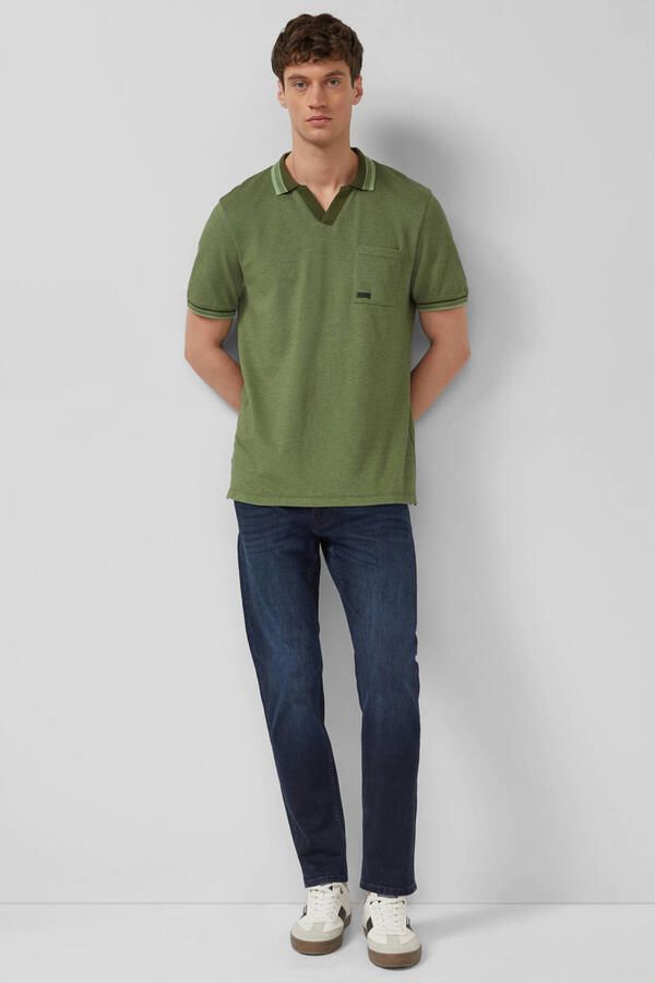 S.Oliver RED LABEL regular fit poloshirt van puur katoen model 'OPEN COLLAR POLO' - Foto 3