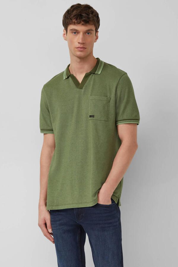 S.Oliver RED LABEL regular fit poloshirt van puur katoen model 'OPEN COLLAR POLO'