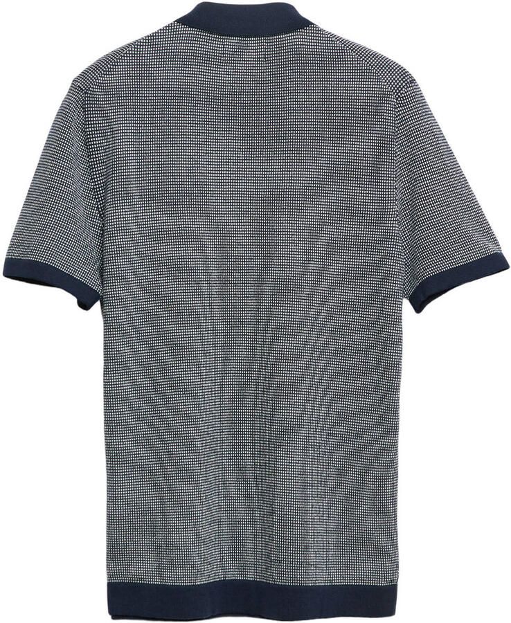 S.Oliver regular polo met textuur donkerblauw - Foto 2