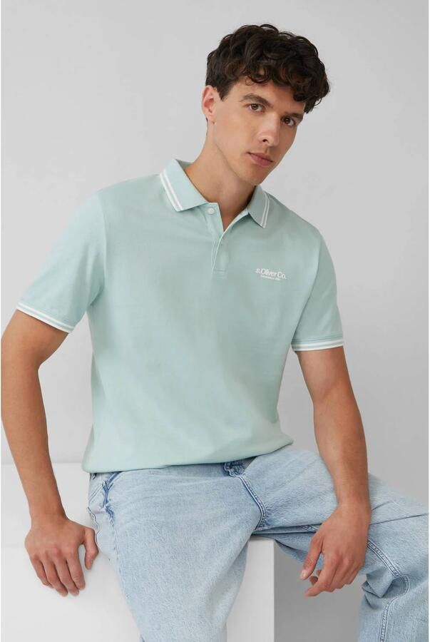 S.Oliver Poloshirt met logo-opschrift - Foto 2