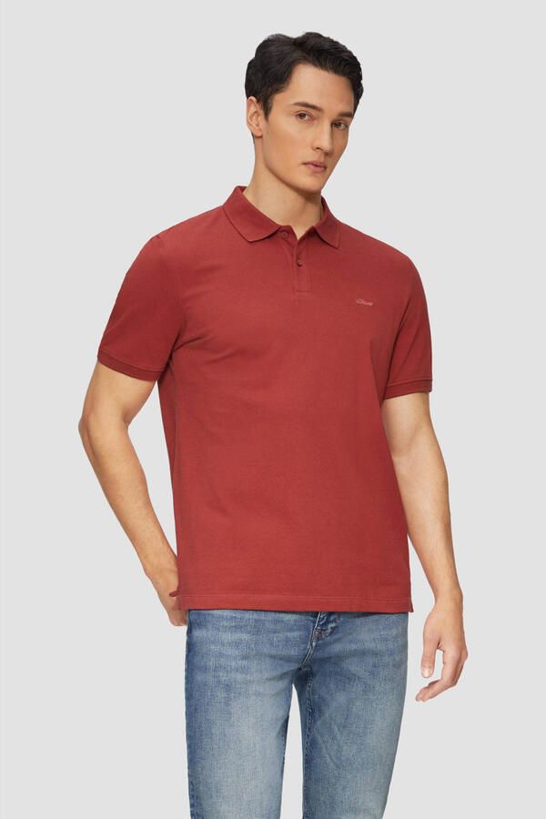 S.Oliver RED LABEL Regular fit poloshirt van katoenpiqué - Foto 3