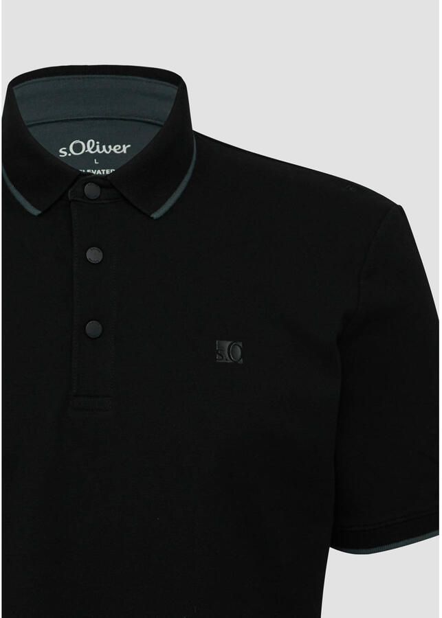 S.Oliver Poloshirt met contrastdetails