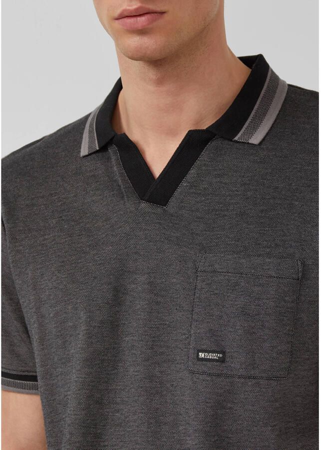 S.Oliver RED LABEL regular fit poloshirt van puur katoen model 'OPEN COLLAR POLO' - Foto 2