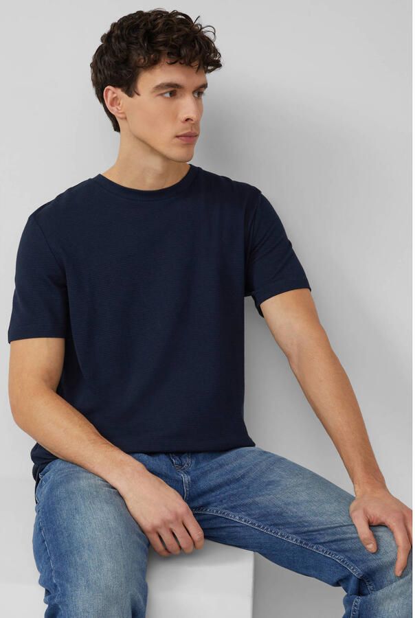 S.Oliver regular T-shirt donkerblauw - Foto 2