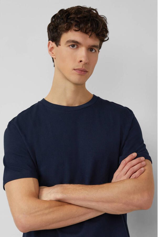 S.Oliver regular T-shirt donkerblauw