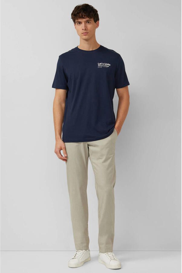 S.Oliver regular T-shirt donkerblauw - Foto 3