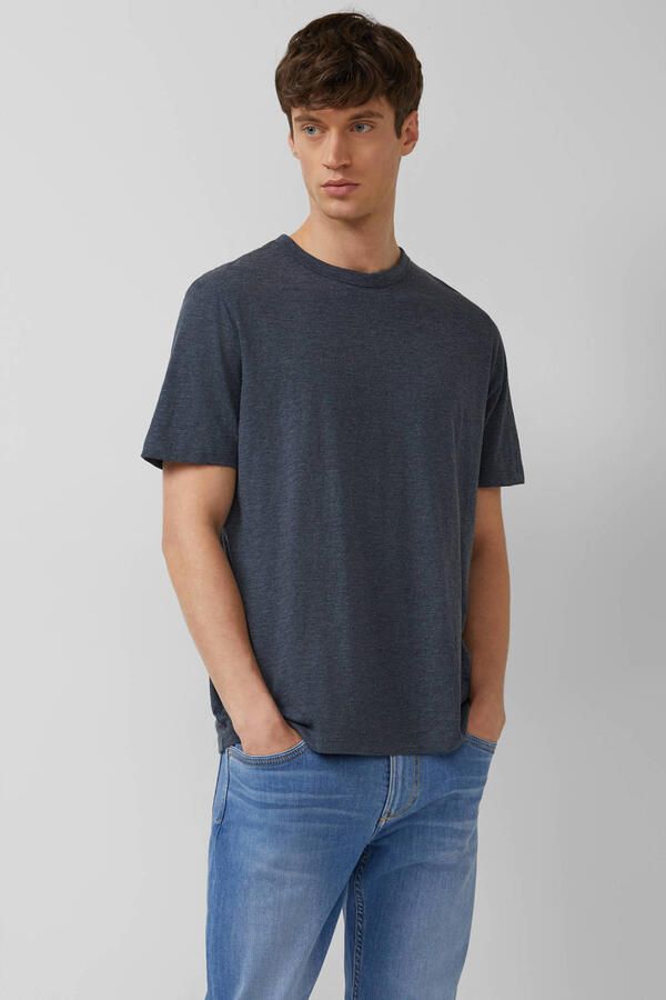 S.Oliver regular T-shirt donkerblauw