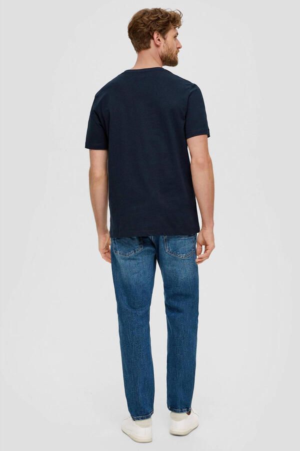 S.Oliver regular T-shirt donkerblauw (set van 2) - Foto 2