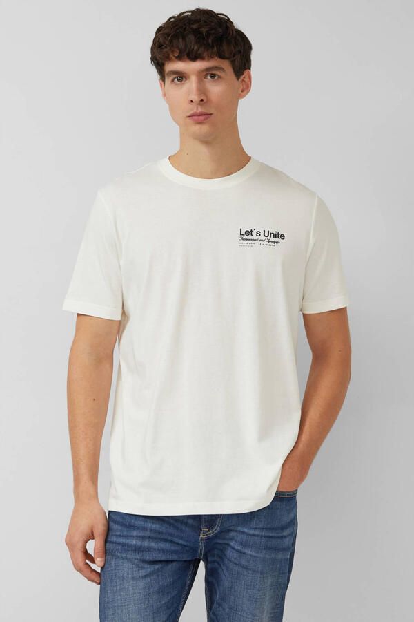 S.Oliver regular T-shirt ecru