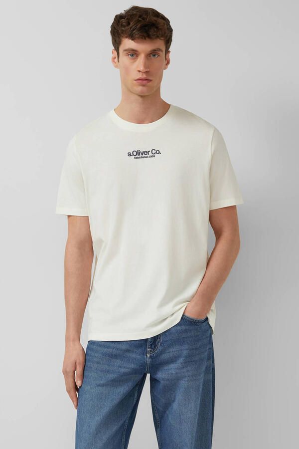S.Oliver RED LABEL regular fit T-shirt van puur katoen - Foto 2