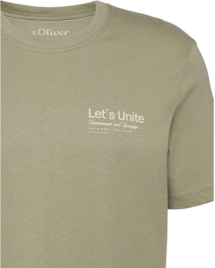 S.Oliver regular T-shirt groen - Foto 2