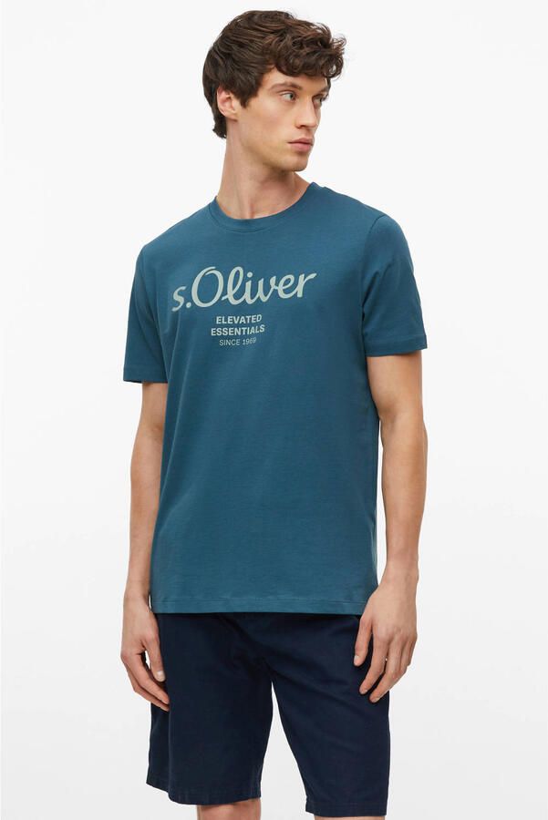 S.Oliver regular T-shirt petrol