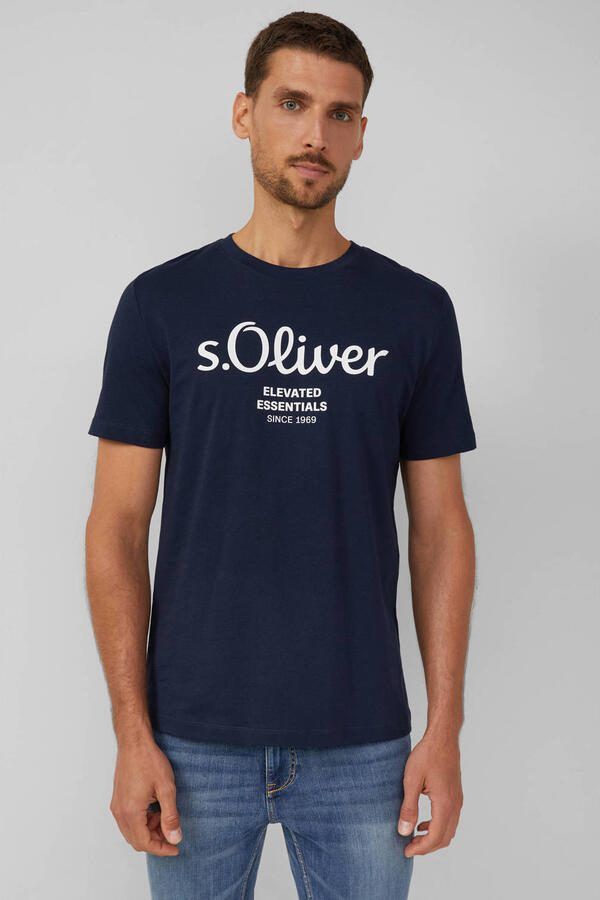 S.Oliver T-shirt met grote logoprint in 2-pack (2-delig) - Foto 4