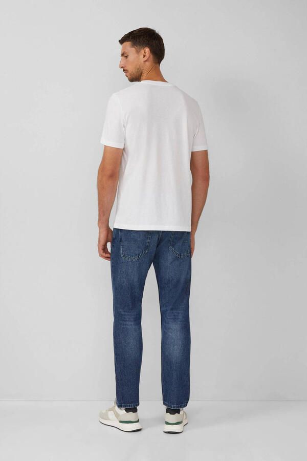 S.Oliver regular T-shirt wit (set van 5)