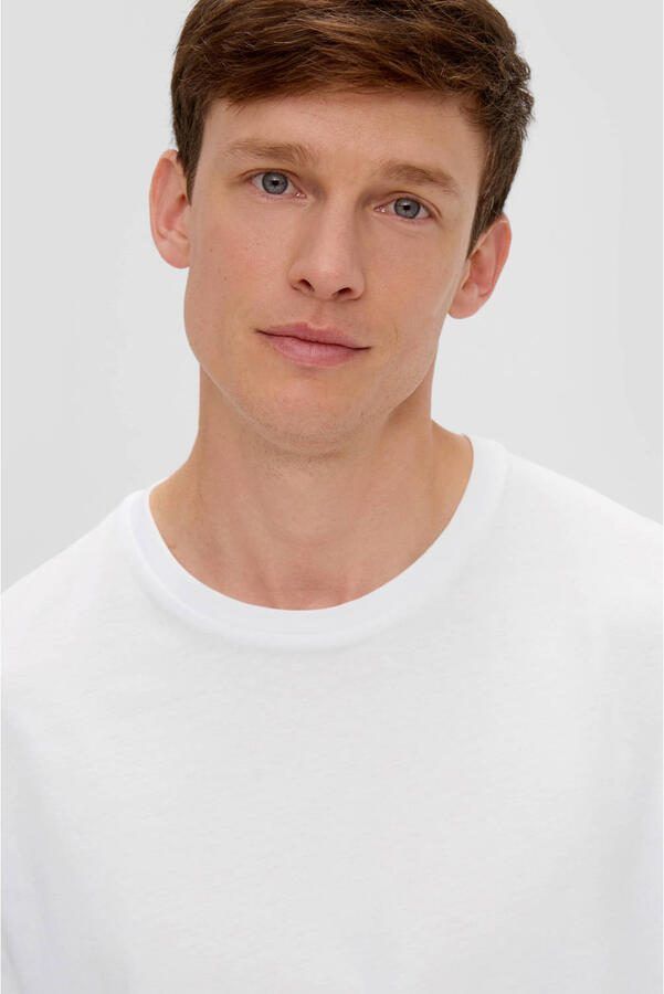 S.Oliver regular T-shirt wit (set van 2) - Foto 2