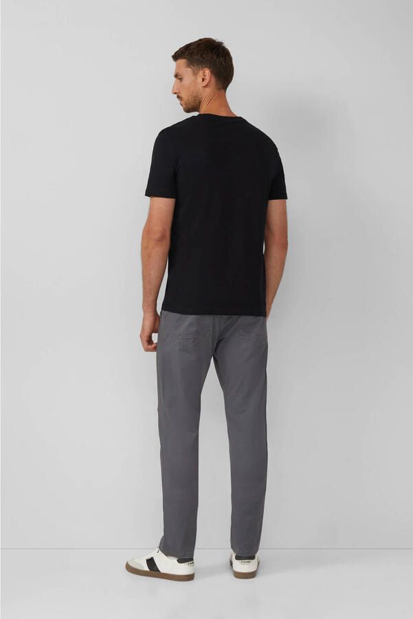 S.Oliver regular T-shirt zwart (set van 5)