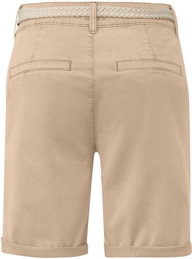 S.Oliver RED LABEL Regular fit korte chino met gevlochten riem - Foto 3