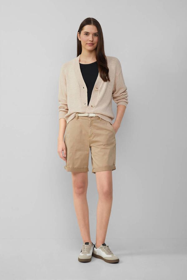 S.Oliver RED LABEL Regular fit korte chino met gevlochten riem